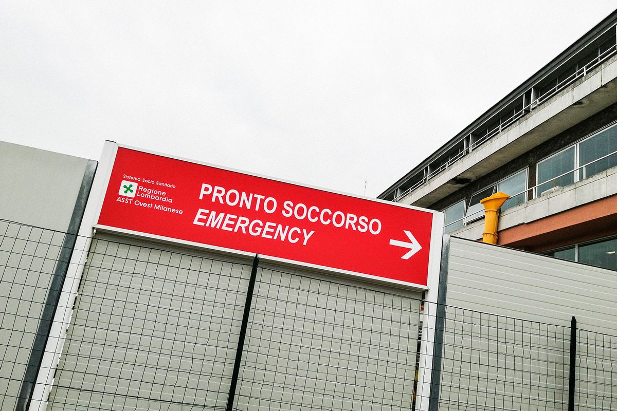 Italy, Magenta Hospital, Emergency. (Giovanni Mereghetti/UCG/Universal Images Group via Getty Images)