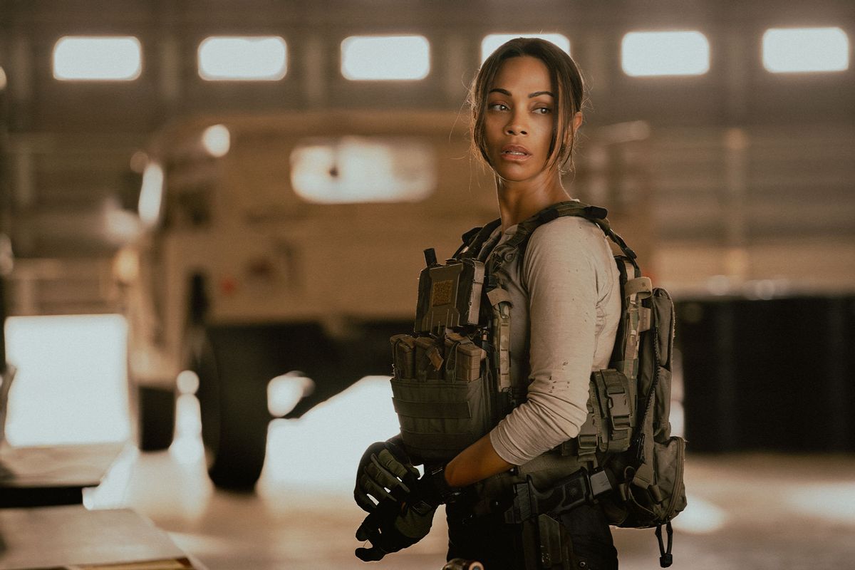 Zoe Saldana as Joe in "Lioness" (Ryan Green/Paramount+)