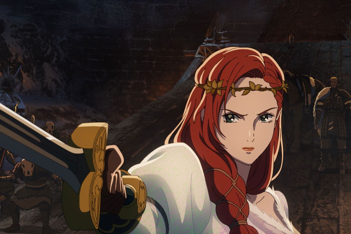 Héra voiced by Gaia Wise in New Line Cinema’s and Warner Bros. Animation’s epic anime adventure “Lord Of The Rings: War of Rohirrim" (Warner Bros. Pictures)