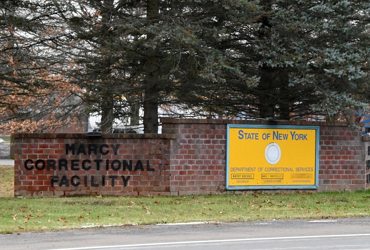 Entrance to Marcy Correctional Facility state prison on Thursday, Dec. 19, 2024, in Marcy, N.Y.  (Will Waldron/Albany Times Union via Getty Images)