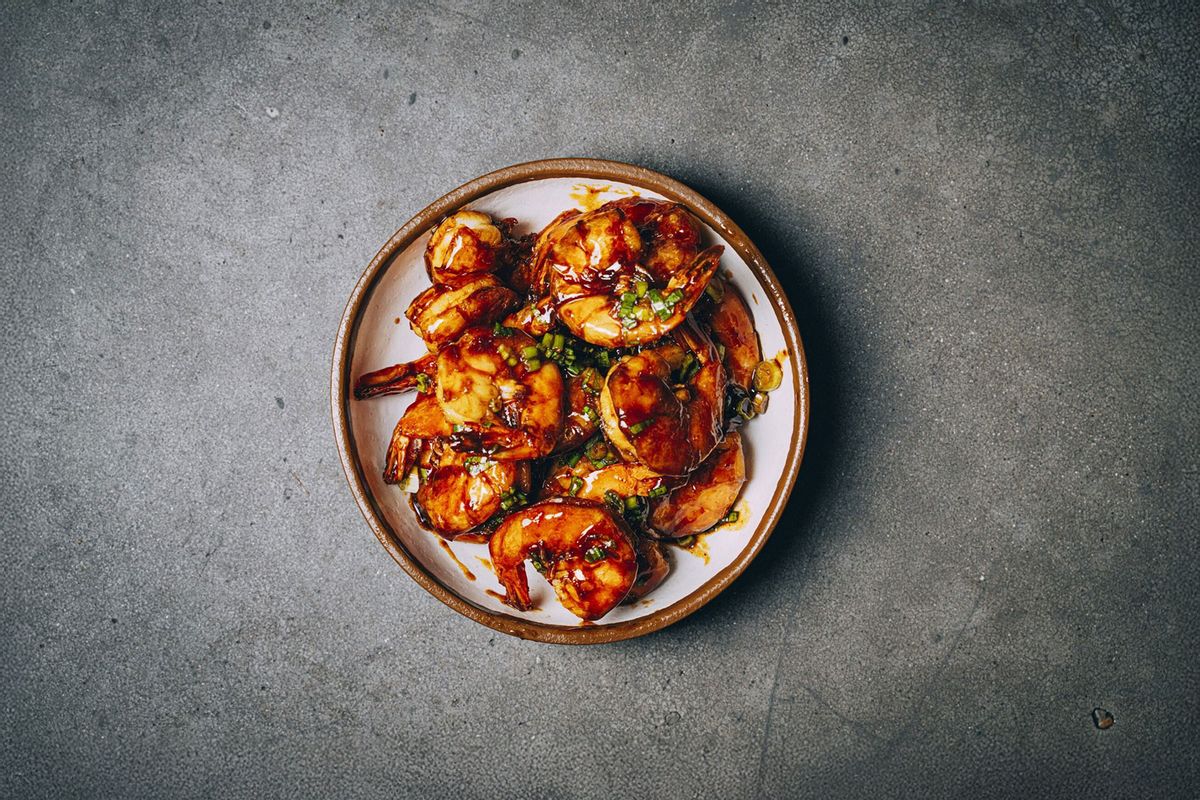 Hoisin glazed shrimp (Courtesy of Kikkoman)