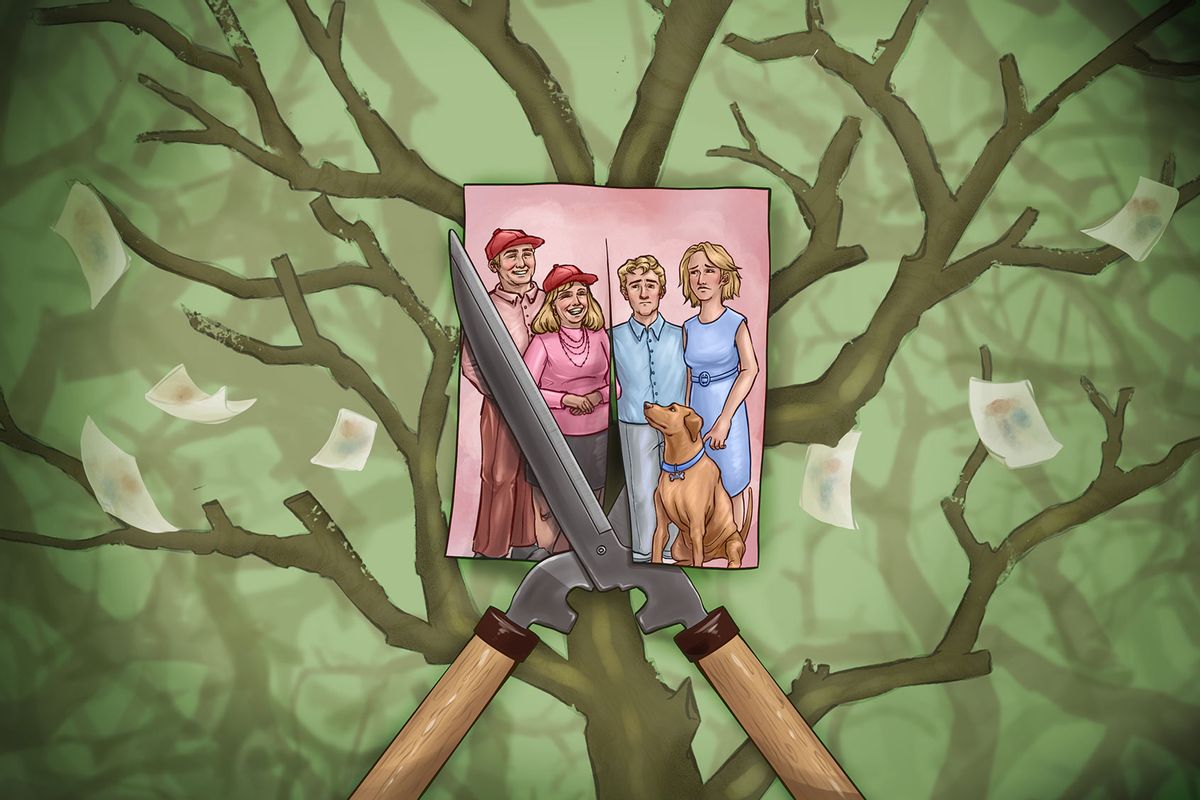 Pruning the Family Tree (Illustration by Ilana Lidagoster/Salon)