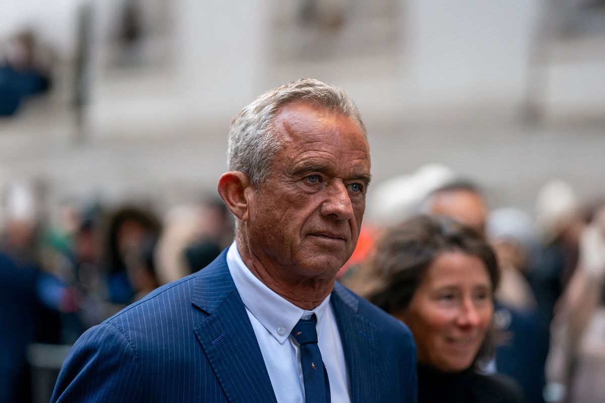 US Secretary of Health and Human Services nominee Robert F. Kennedy Jr. departs the New York Stock Exchange (NYSE) on December 12, 2024 in New York City. (DAVID DEE DELGADO/AFP via Getty Images)