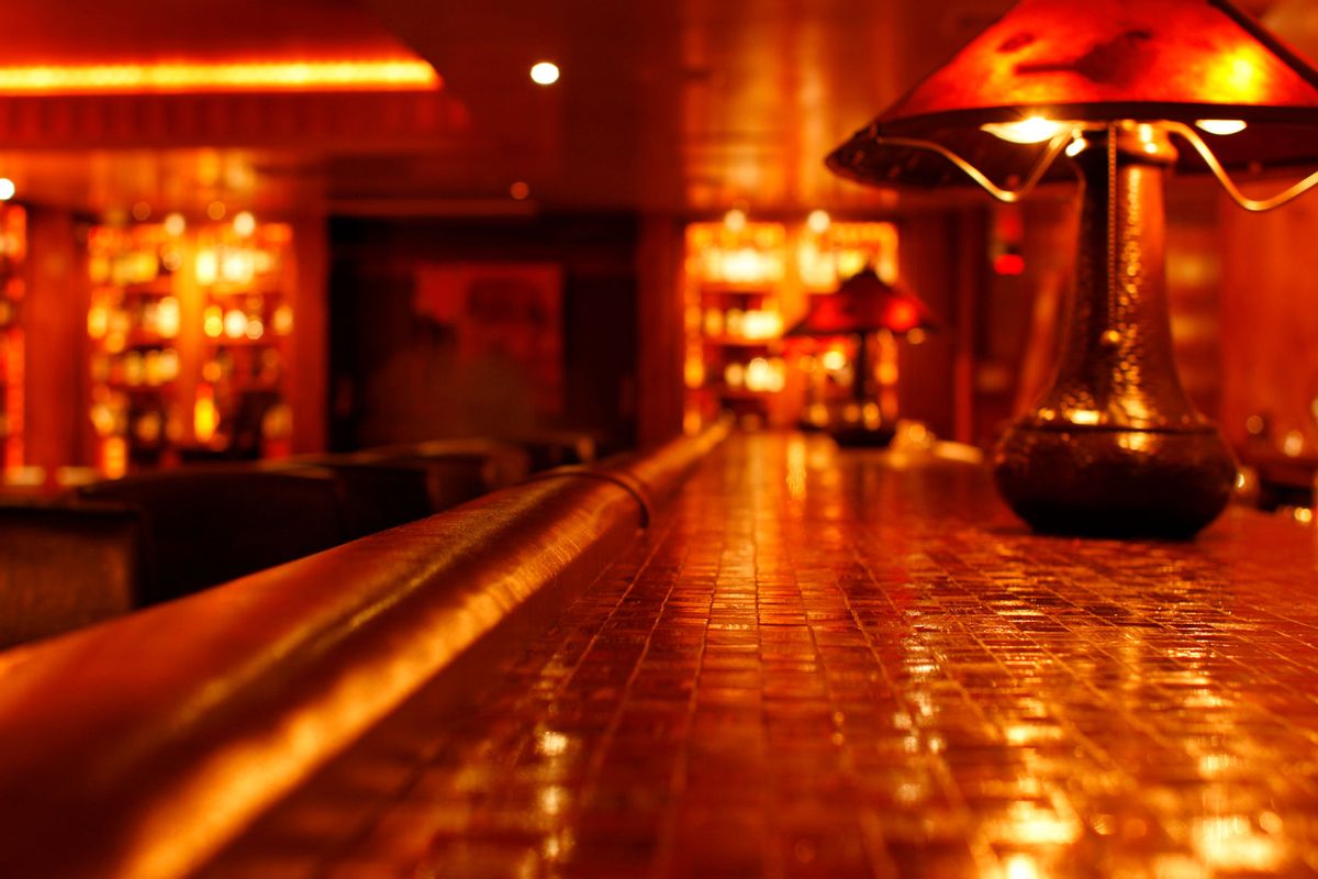 Speakeasy-Style Bar / Club, view from the bartop (Getty Images/Jitalia17)