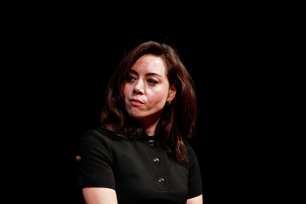 Aubrey Plaza attends SAG-AFTRA Foundation Conversations - "My Old Ass" at SAG-AFTRA Foundation Robin Williams Center on October 30, 2024 in New York City. (Jason Mendez/Getty Images)