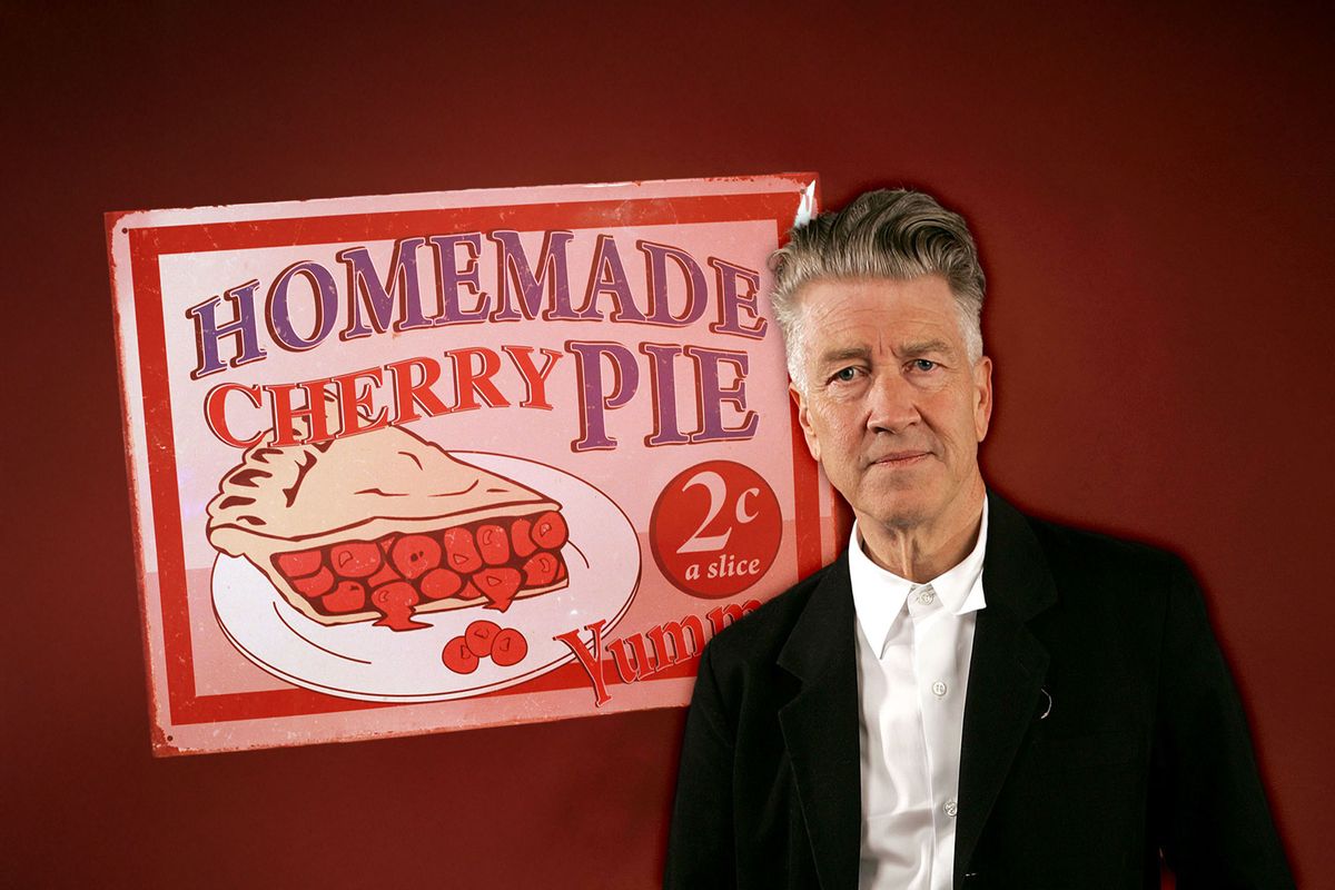 David Lynch and a Homemade Cherry Pie sign (Photo illustration by Salon/Getty Images)