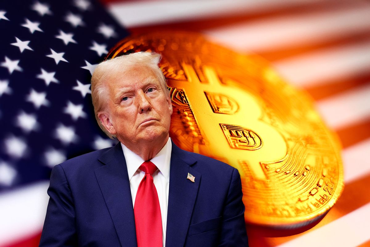 Donald Trump and Cryptocurrency (Photo illustration by Salon/Getty Images)