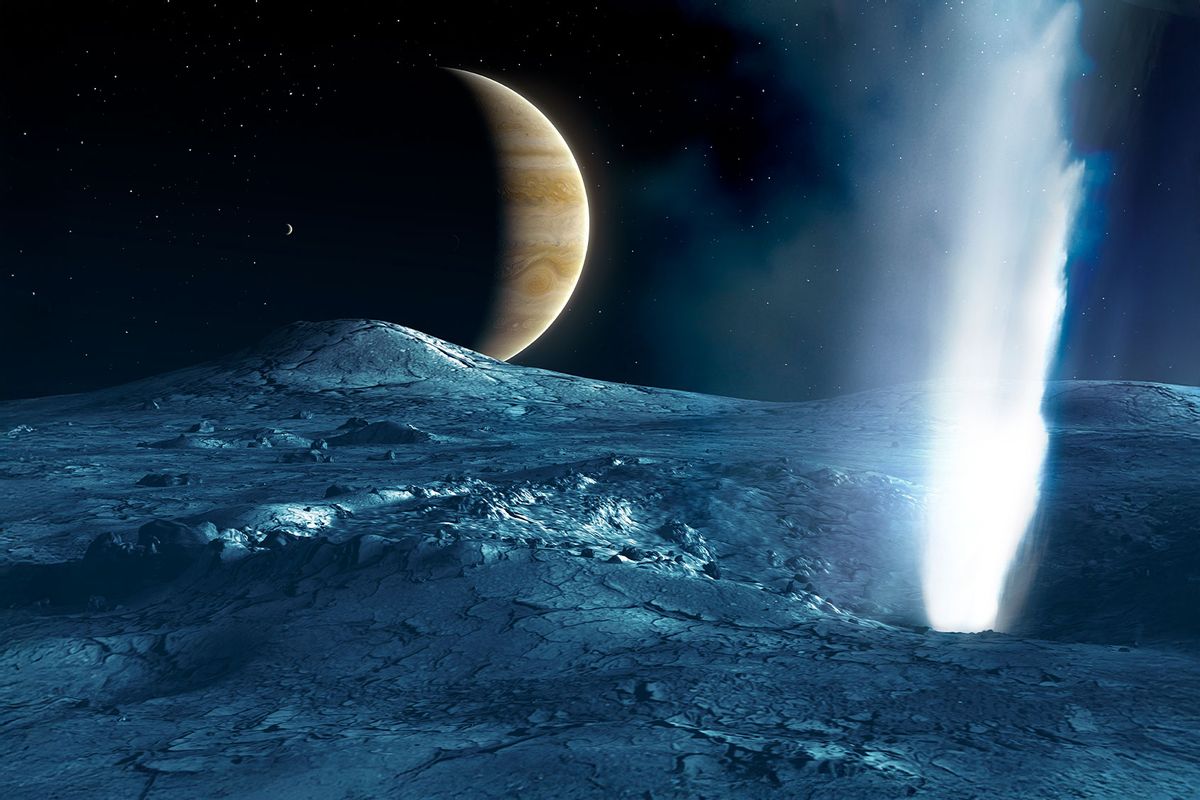 Geyser on Jupiter's moon Europa (Getty Images/MARK GARLICK/SCIENCE PHOTO LIBRARY)