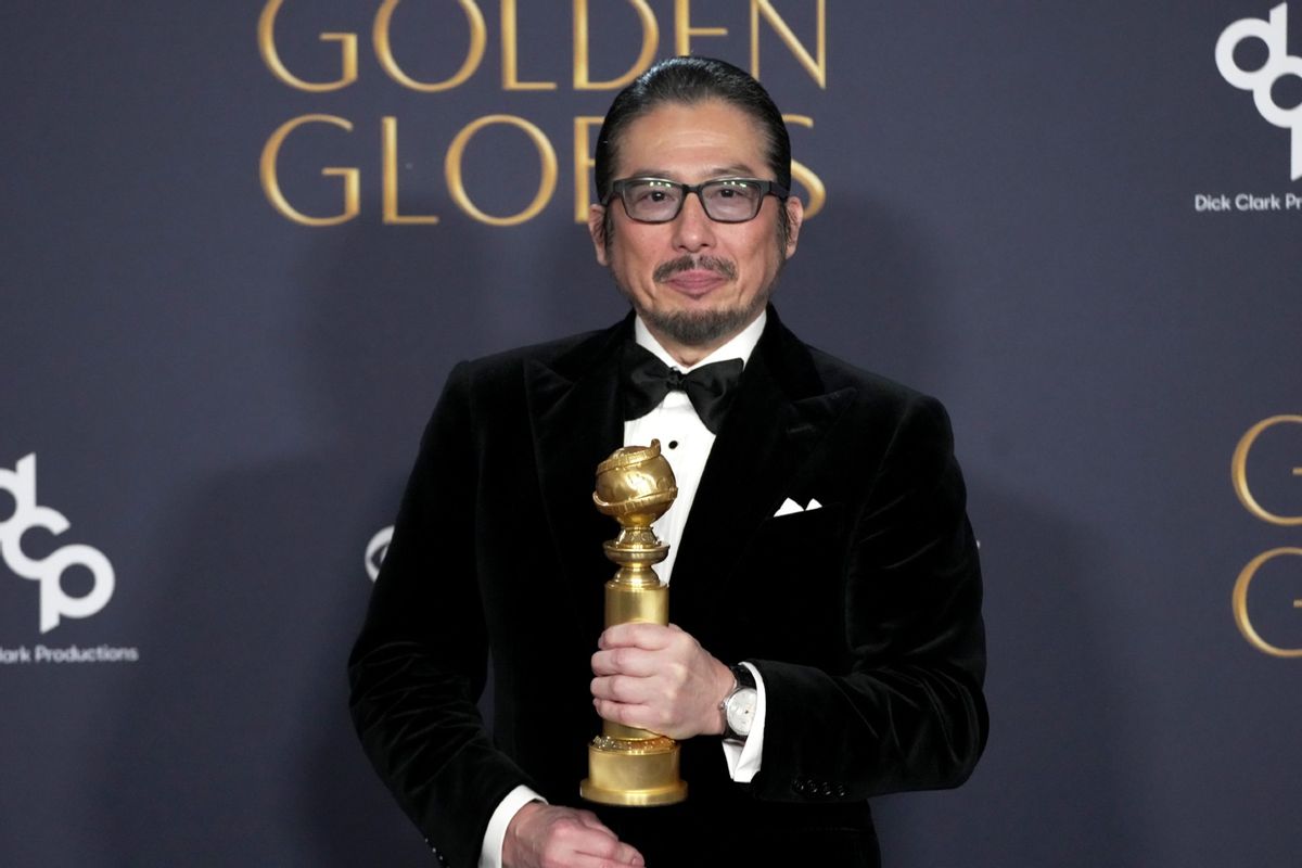 Hiroyuki Sanada, winner of the Best Performance by an Actor In A Television Series - Drama Award for “Shogun” (Jeff Kravitz/FilmMagic/Getty)