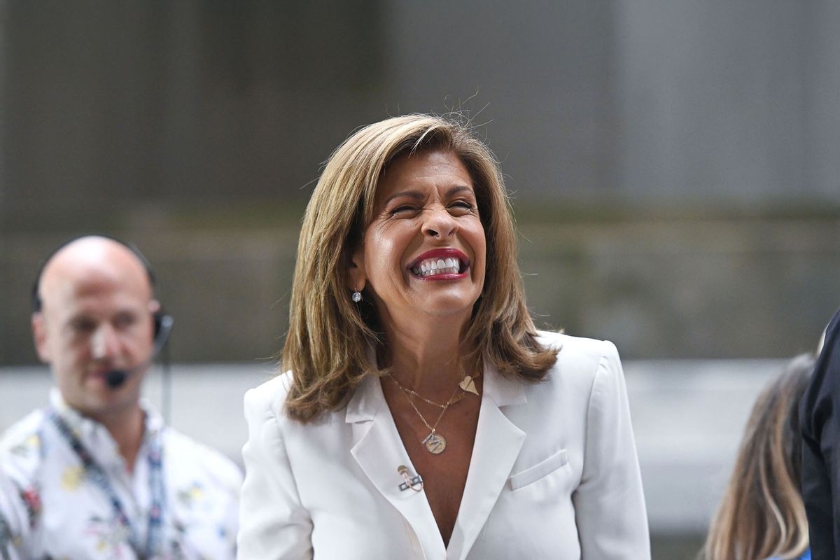 Hoda Kotb is seen as Chris Stapleton performs on the NBC "Today" Show Citi Concert Series at Rockefeller Plaza on September 27, 2024 in New York City. (NDZ/Star Max/GC Images/Getty Images)