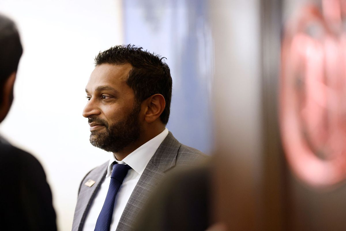 U.S. President-elect Donald Trump's nominee to be FBI Director, Kash Patel arrives for a meeting with Sen. John Kennedy (R-LA) at the Dirksen Senate Office Building on December 11, 2024 in Washington, DC. (Anna Moneymaker/Getty Images)