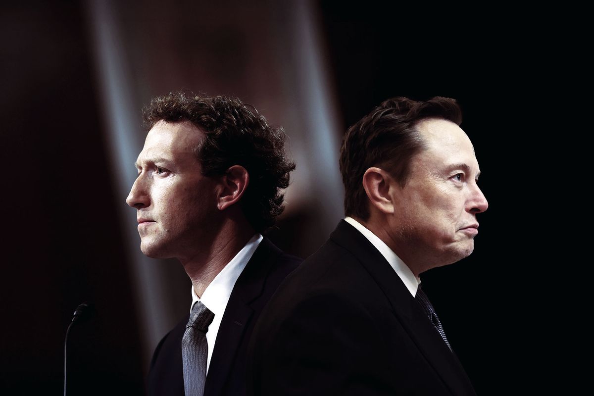 Mark Zuckerberg and Elon Musk (Photo illustration by Salon/Getty Images)