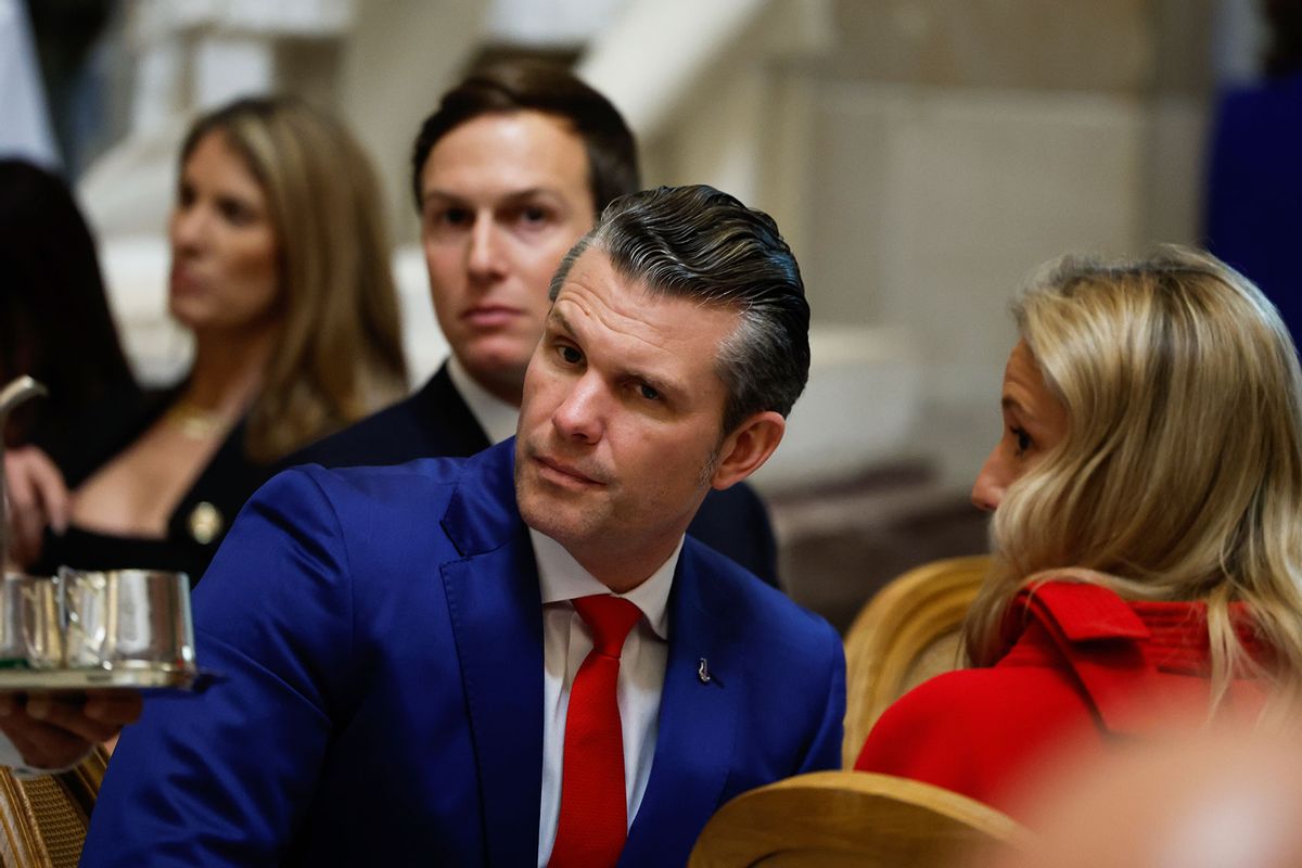 Pete Hegseth, President Donald Trump's nominee for Secretary of Defense a luncheon following the inauguration of U.S. President Donald Trump at the U.S. Capitol on January 20, 2025 in Washington, DC. (Kevin Dietsch/Getty Images)