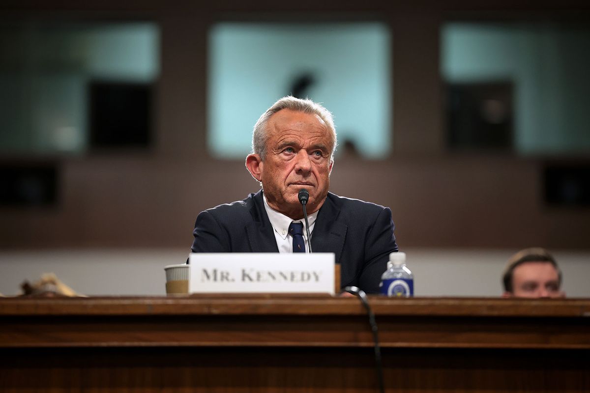 Robert F. Kennedy Jr., U.S. President Donald Trump's nominee for Secretary of Health and Human Services testifies during his Senate Finance Committee confirmation hearing at the Dirksen Senate Office Building on January 29, 2025 in Washington, DC. (Win McNamee/Getty Images)