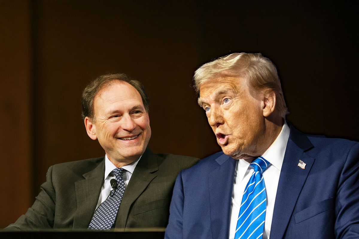 Samuel Alito and Donald Trump (Photo illustration by Salon/Getty Images)