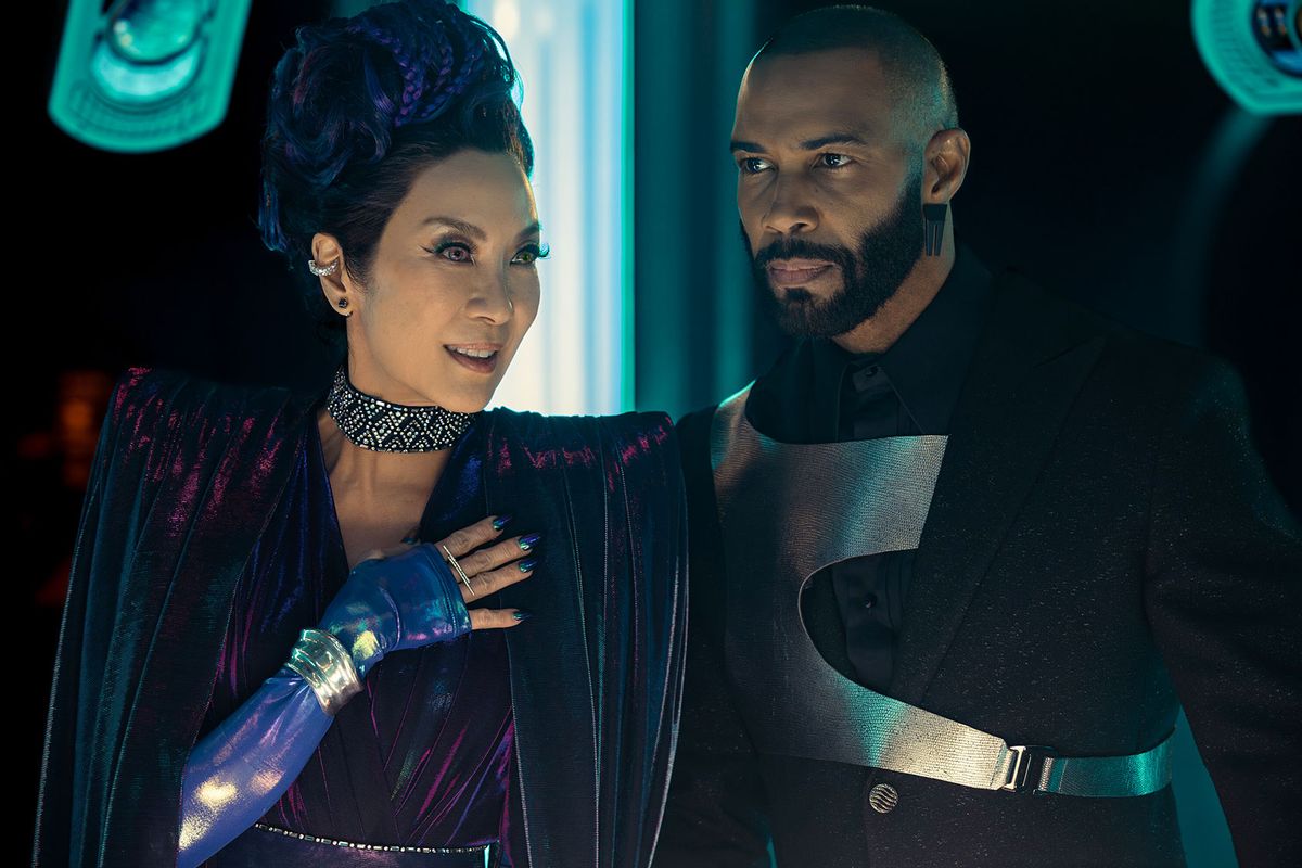 Michelle Yeoh as Georgiou and Omari Hardwick as Alok of "Section 31" (Jan Thijs/Paramount+)