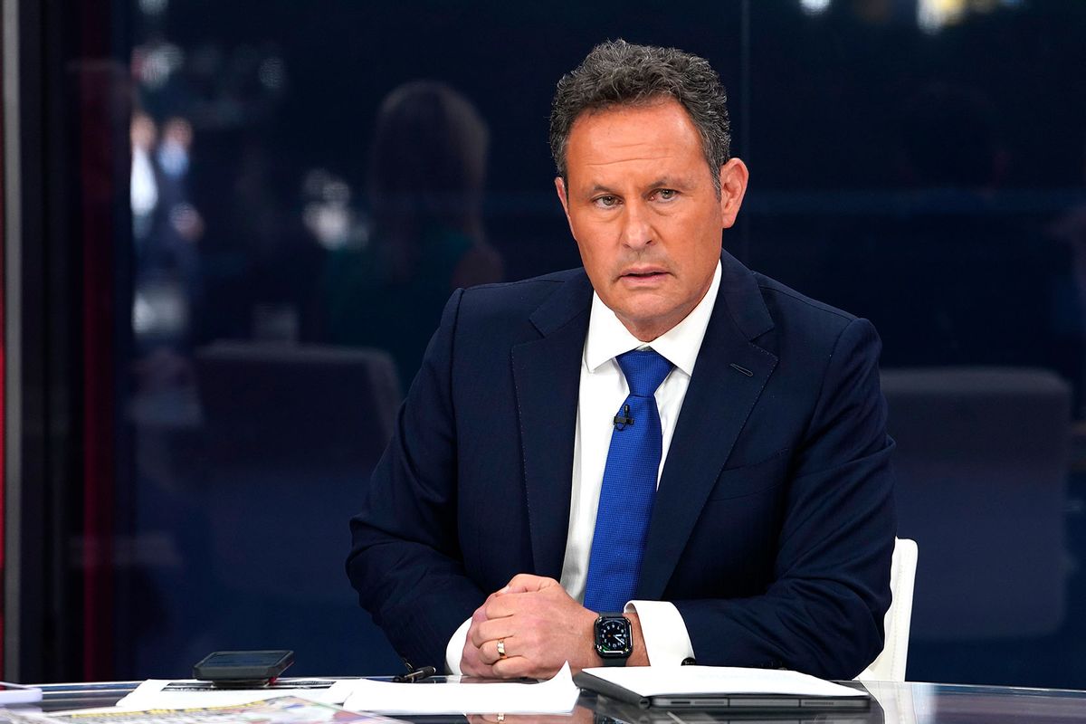 Fox anchor Brian Kilmeade speaks during "Fox & Friends" at Fox News Channel Studios on October 10, 2024 in New York City. (John Lamparski/Getty Images)