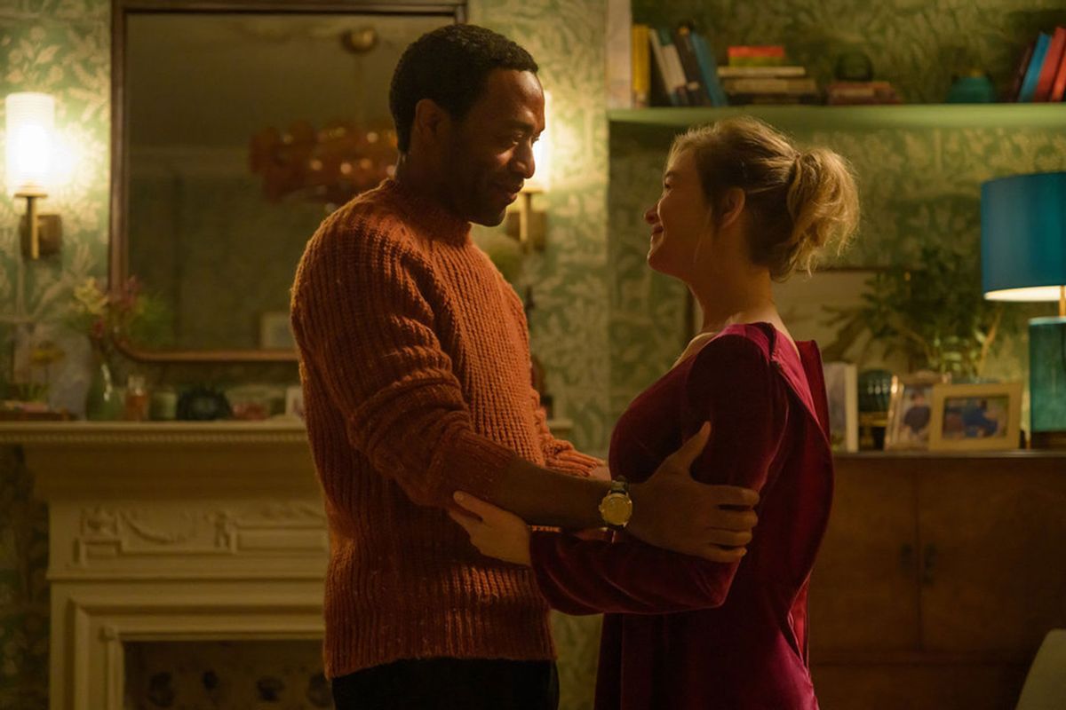 Chiwetel Ejiofor as Mr. Walliker and Renée Zellweger as Bridget Jones in "Bridget Jones: Mad About The Boy" (Jay Maidment/Universal Pictures)
