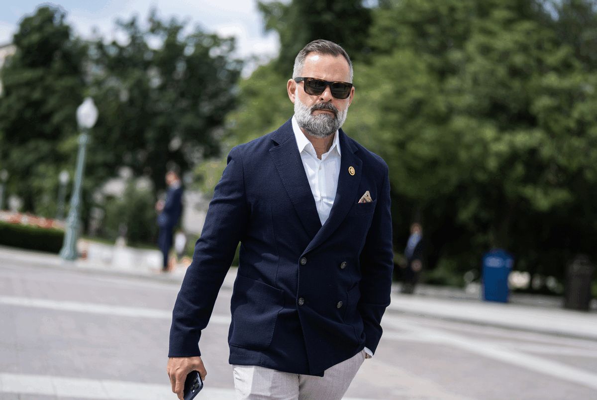 Rep. Cory Mills, R-Fla., arrives to the U.S. Capitol on Thursday, June 27, 2024. (Tom Williams/CQ-Roll Call, Inc via Getty Images)