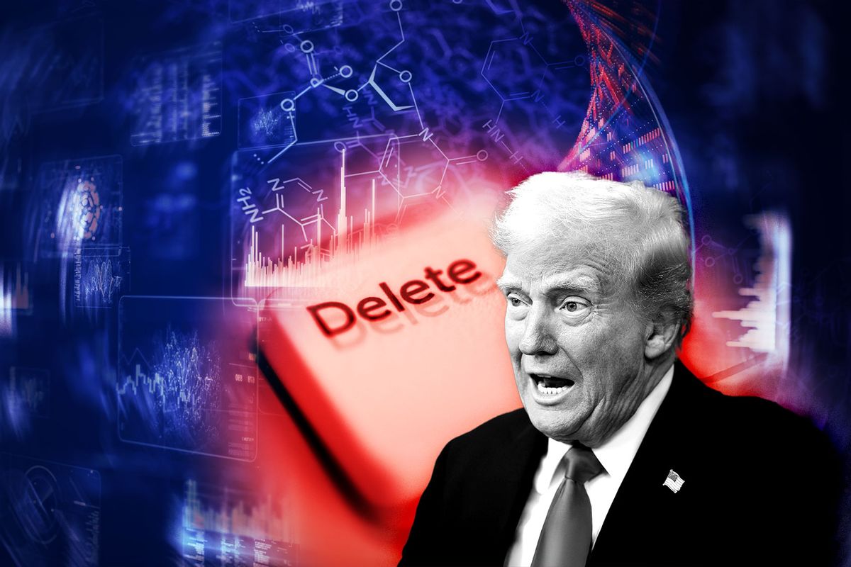 Donald Trump VS Scientific Data (Photo illustration by Salon/Getty Images)