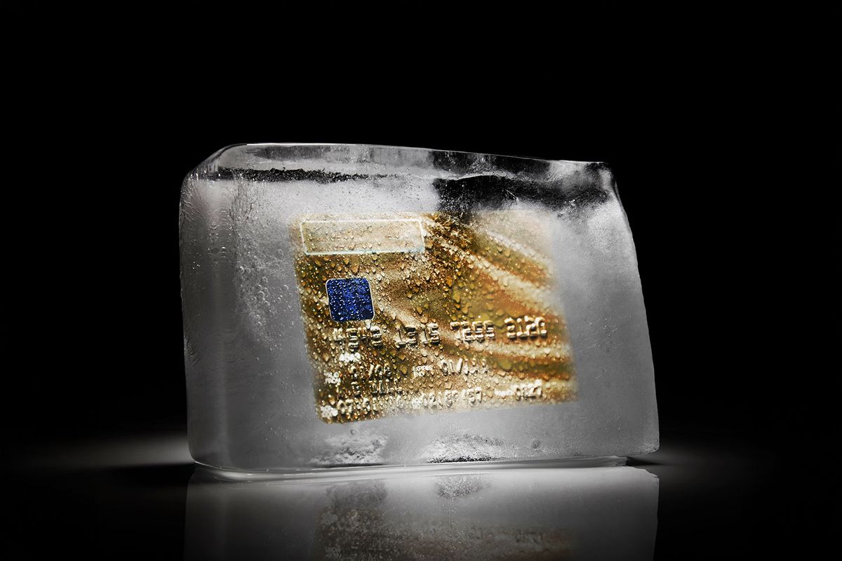 Freezing your credit card (Getty Images/Andrew Bret Wallis)