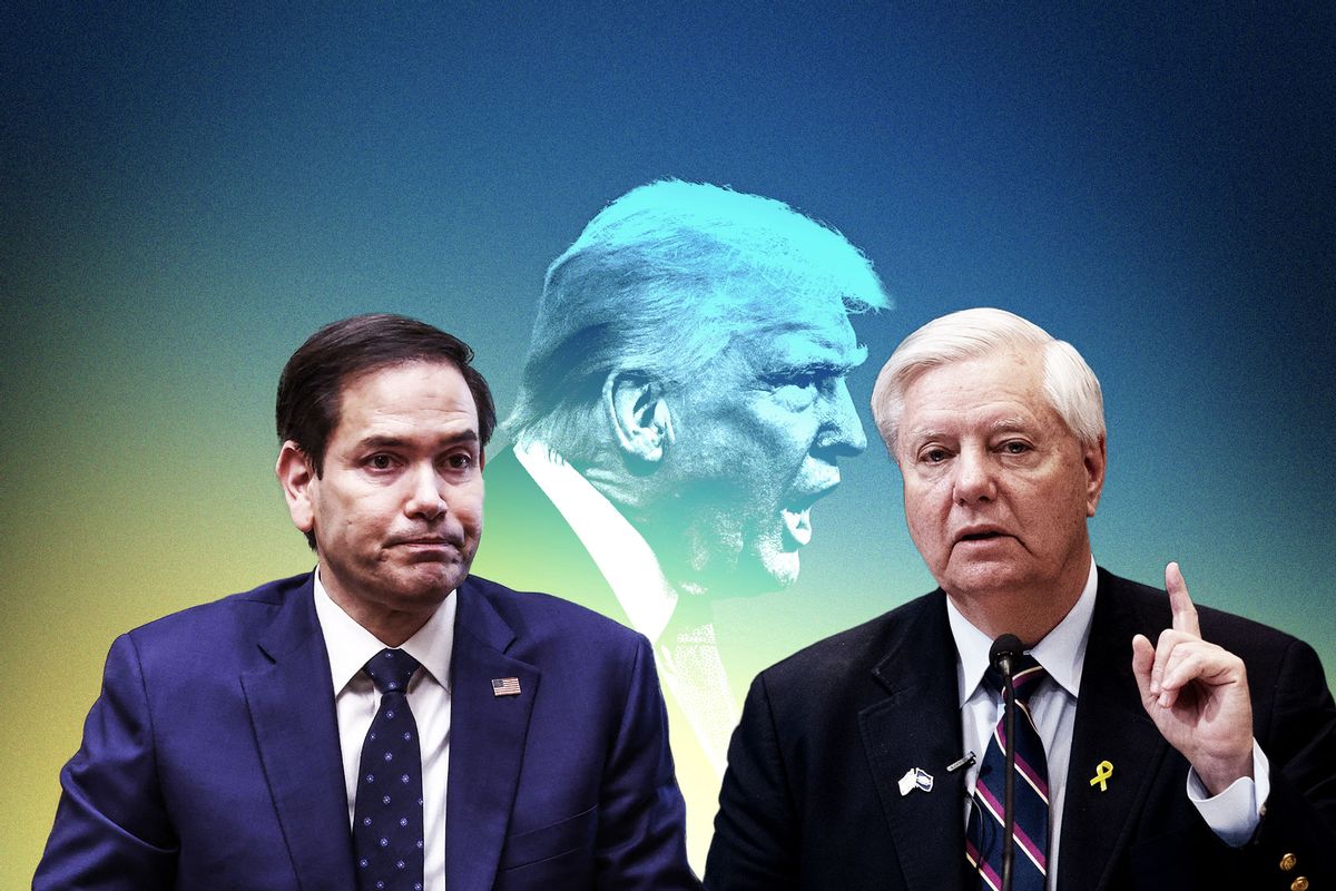 Marco Rubio, Lindsey Graham and Donald Trump\ (Photo illustration by Salon/Getty Images)