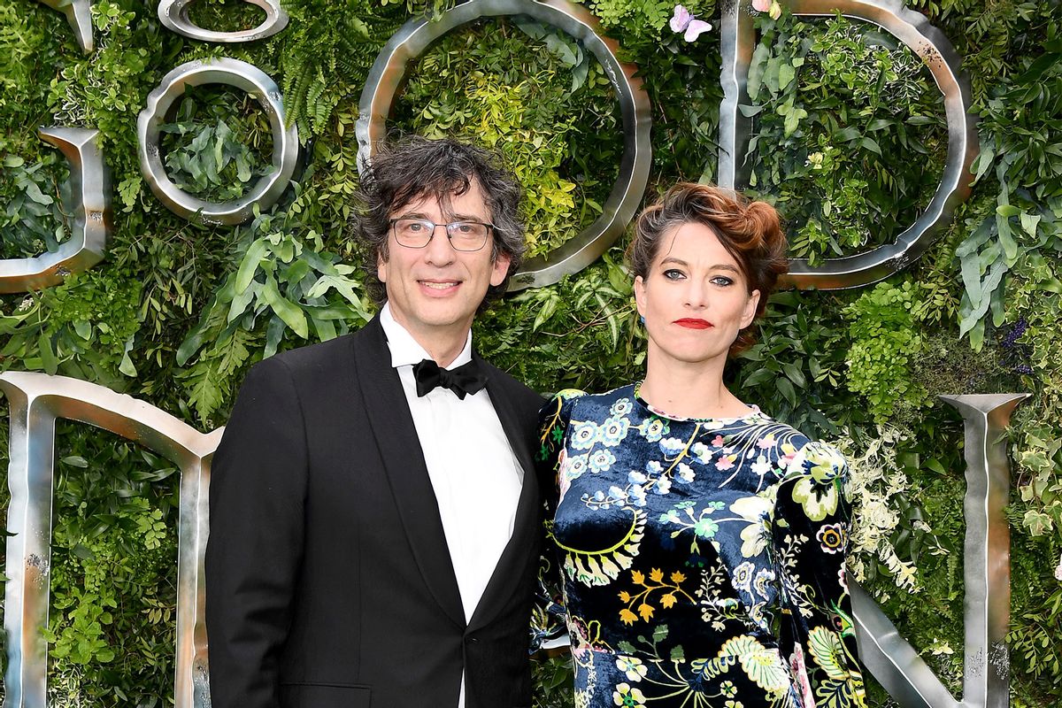 Neil Gaiman and Amanda Palmer attend the Global premiere of Amazon Original "Good Omens" at Odeon Luxe Leicester Square on May 28, 2019 in London, England. (Jeff Spicer/Getty Images)