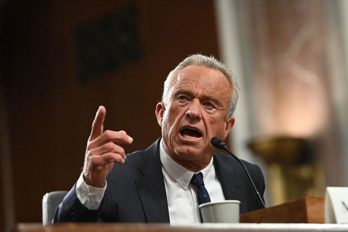 U.S. Secretary of Health and Human Services nominee Robert F. Kennedy Jr. testifies during a Senate Finance Committee confirmation hearing at the Dirksen Senate Building on January 29, 2025 in Washington, DC. (Chen Mengtong/China News Service/VCG via Getty Images)