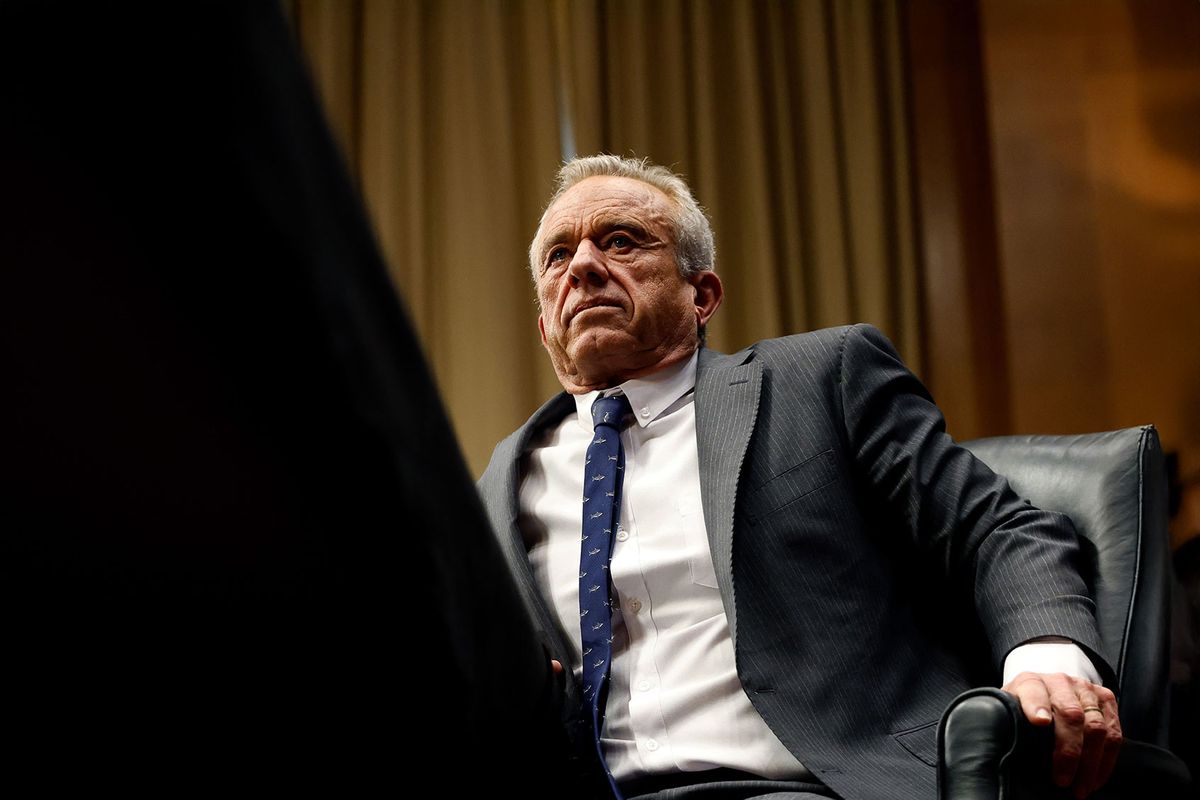 Robert F. Kennedy Jr., U.S. President Donald Trump’s nominee for Secretary of Health and Human Services testifies during his Senate Committee on Health, Education, Labor and Pensions confirmation hearing at the Dirksen Senate Office Building on January 30, 2025 in Washington, DC. (Kevin Dietsch/Getty Images)