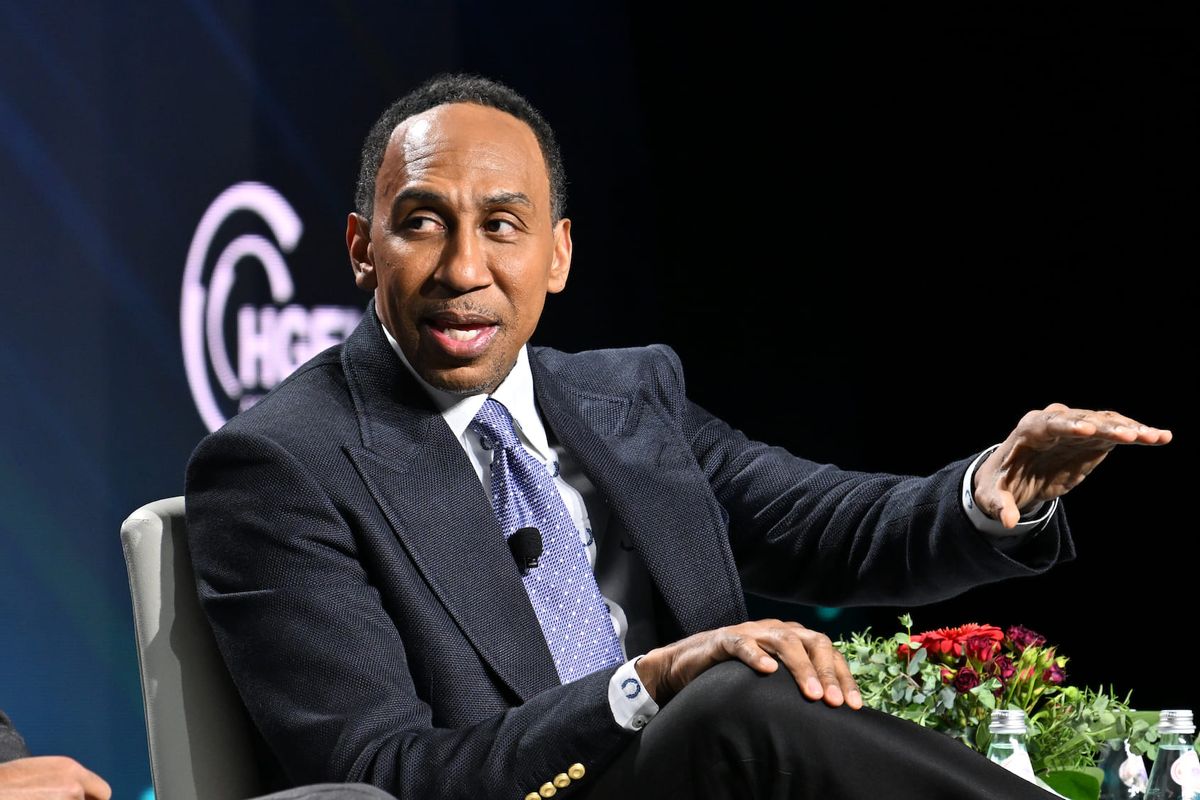 Stephen A. Smith speaks onstage during 2024 HOPE Global Forum on December 11, 2024 in Atlanta, Georgia.  (Photo by Paras Griffin/Getty Images)