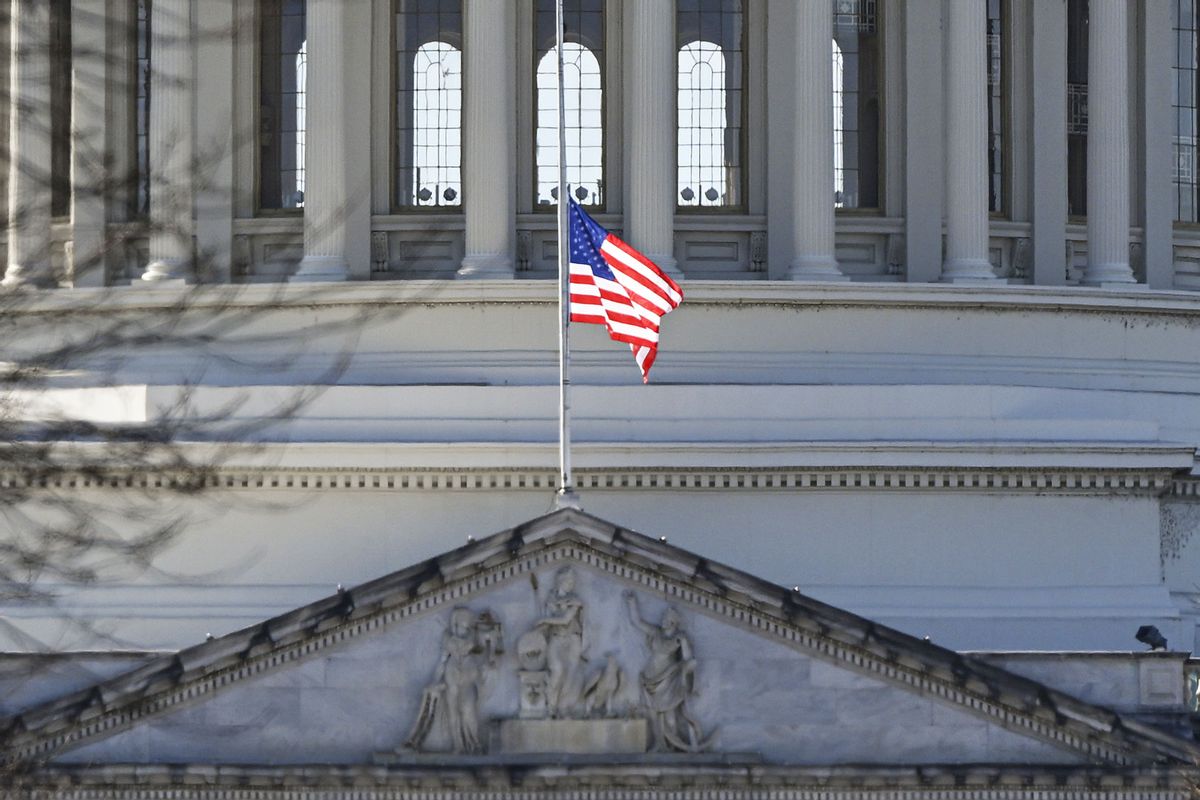 The US Capitol is seen in Washington D.C., United States on January 22, 2025. (Celal Gunes/Anadolu via Getty Images)