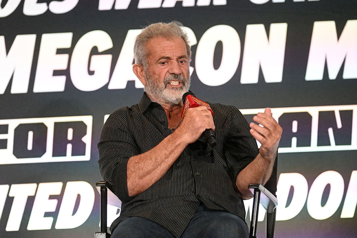 Mel Gibson speaks at MegaCon Orlando 2025 on February 07, 2025 in Orlando. (Gerardo Mora/Getty Images)