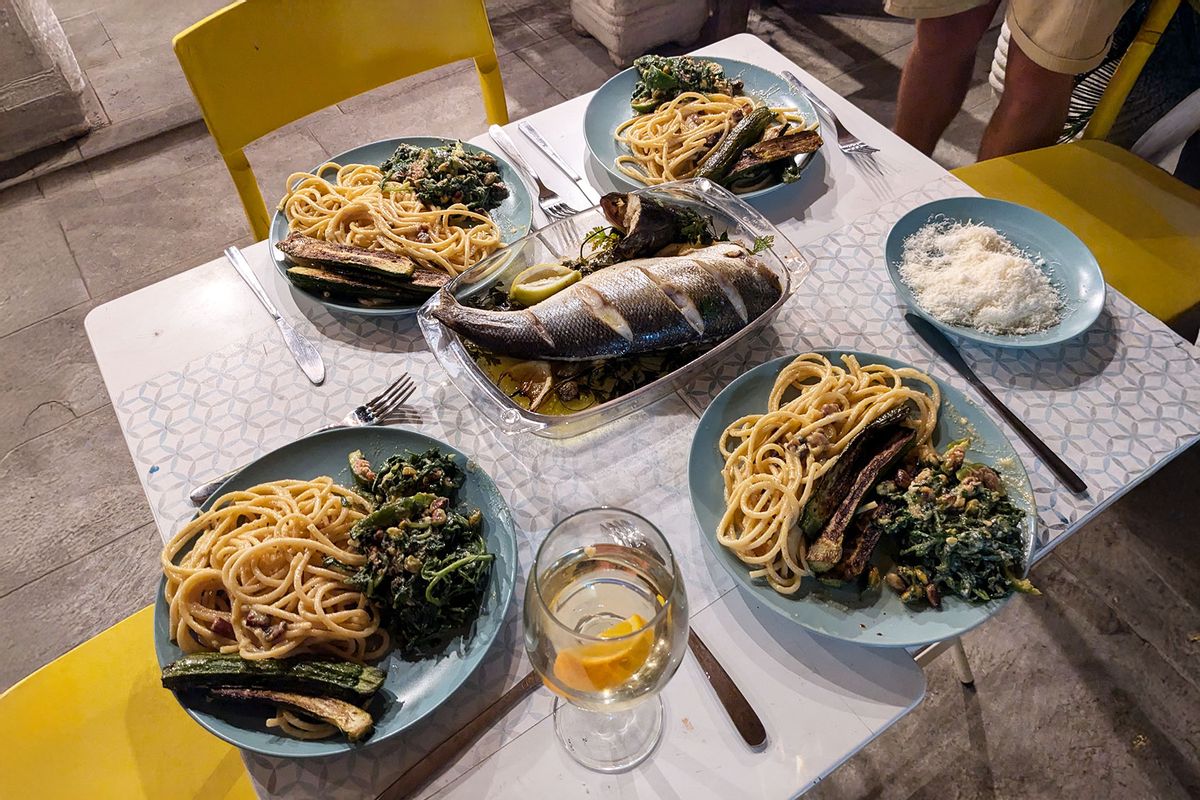 Homemade Roman dinner (Courtesy of Winston Chiang)