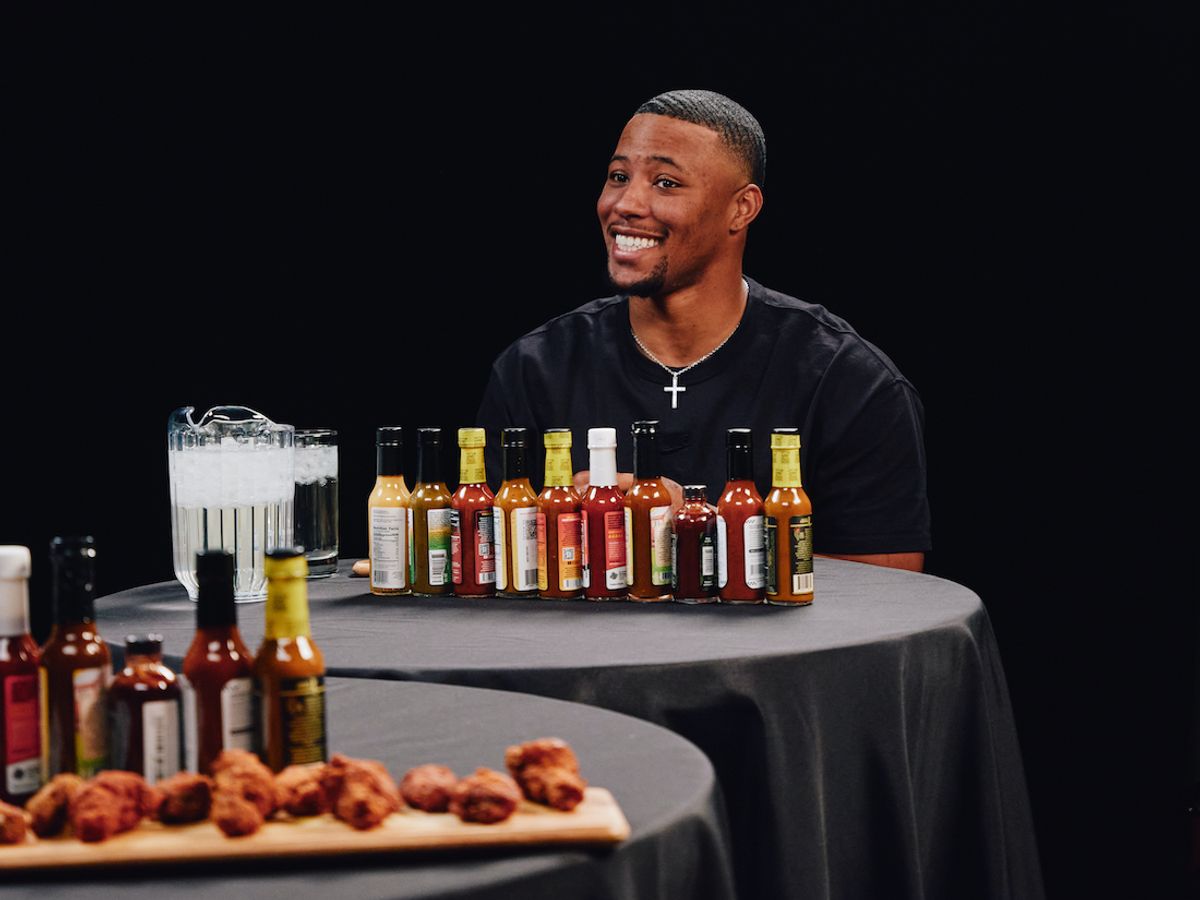 Saquon Barkley on "Hot Ones"  (First We Feast / "Hot Ones")