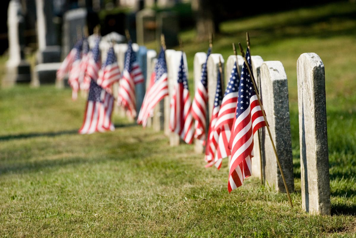 Some families remember their fallen loved ones. Others are on the hunt for the best deals. (John Hudson Photography / Getty Images)