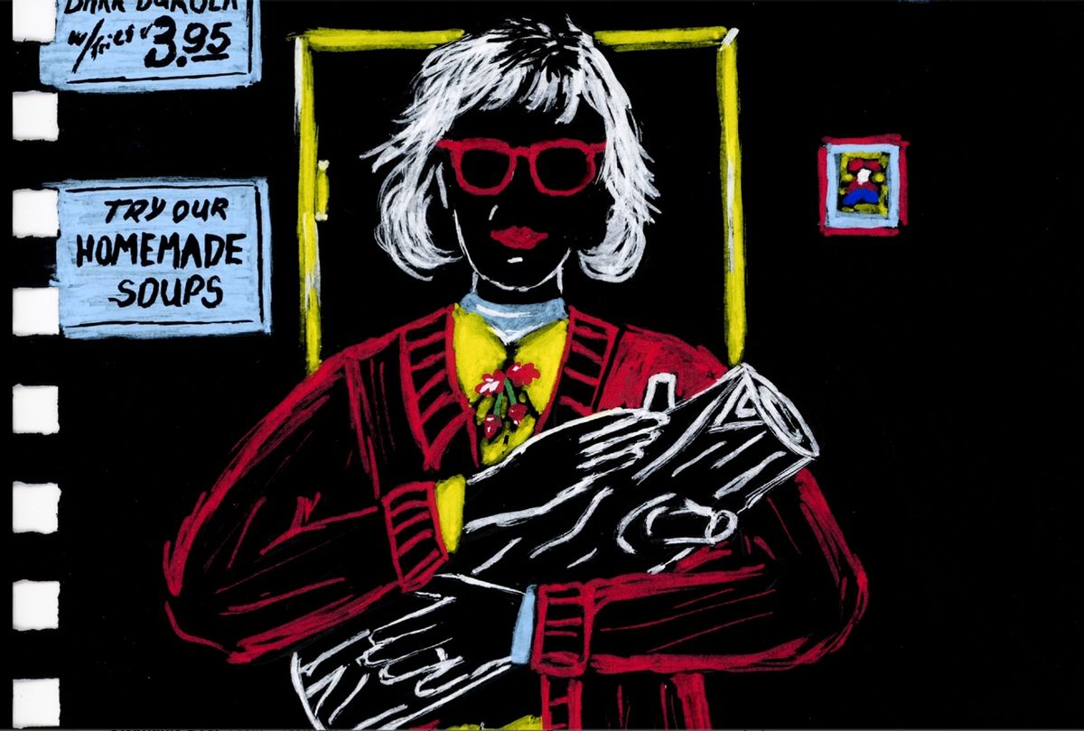 Illustration of Catherine Coulson as The Log Lady, seen in "I Know Catherine" (Alex Shurun)