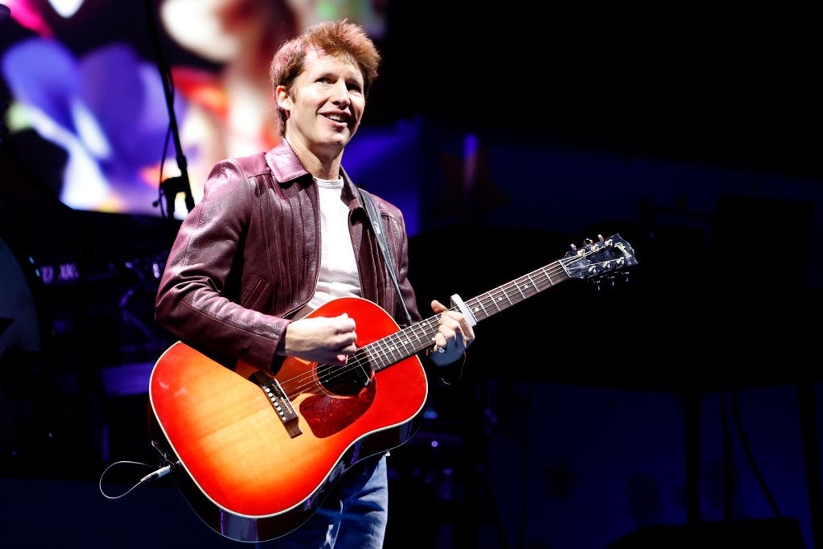 James Blunt, here in concert in March, celebrates his 20th anniversary of the song that put him on the map by reminding fans that it's not a love song at all. (Mark Wieland / Redferns / Getty Images)