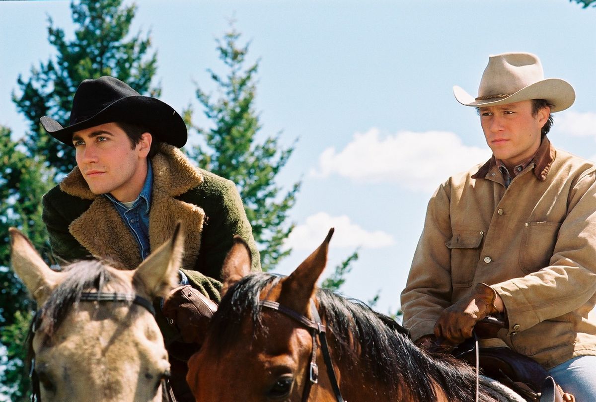 Jake Gyllenhaal as Jack Twist and Heath Ledger as Ennis Del Mar in "Brokeback Mountain" (Kimberly French/Focus Features)