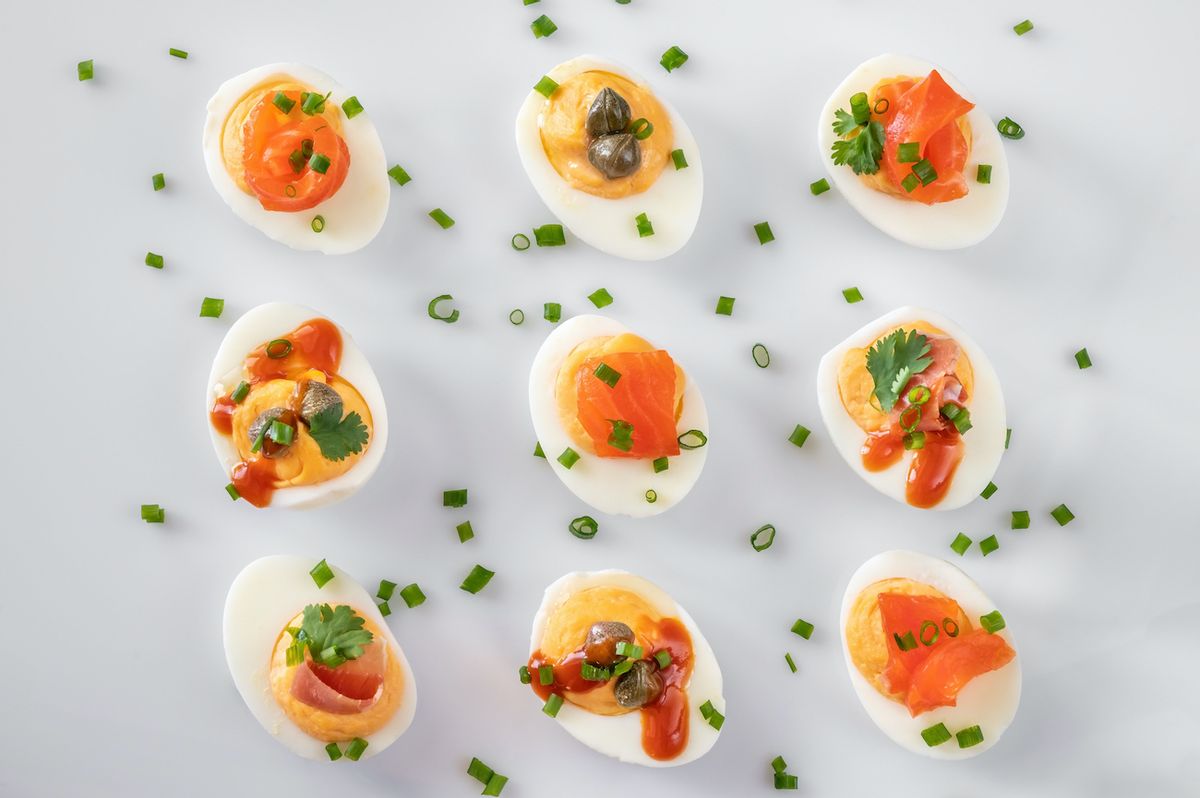 Variety of deviled eggs (AlexPro9500 / Getty Images )