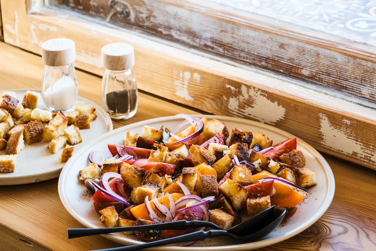 Panzanella with tomatoes and red onion  (istetiana / Getty Images)