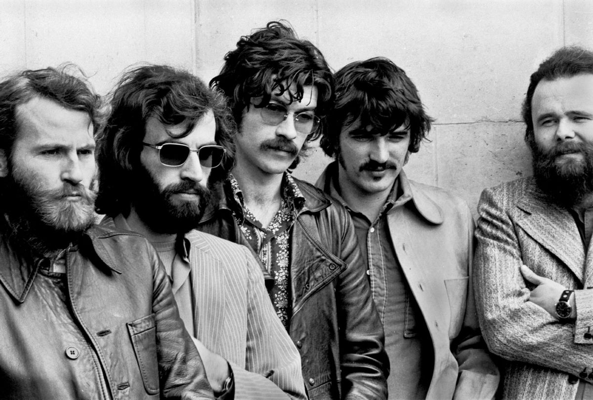 (L-R) Levon Helm, Richard Manuel, Robbie Robertson, Rick Danko and Garth Hudson of The Band, 1971  (Gijsbert Hanekroot/Redferns/Getty Images)