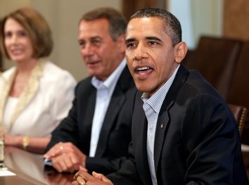 Barack Obama, John Boehner, Nancy Pelosi