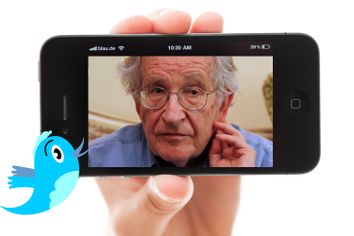 Noam Chomsky on social media