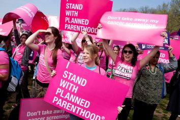 More than 20 organizations aMembers of Planned Parenthood, NARAL Pro-Choice America and more than 20 other organizations hold a 