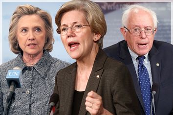 Hillary Clinton, Elizabeth Warren, Bernie Sanders