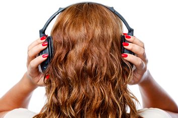 Woman Headphones