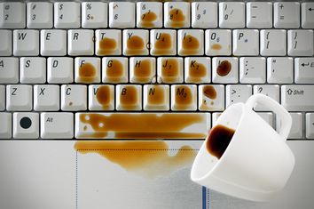 Coffee Spill Laptop