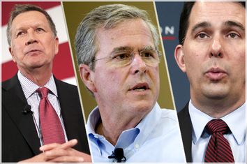 John Kasich, Jeb Bush, Scott Walker
