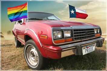 Texas Gay Pride Car