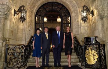 Donald Trump, Melania Trump, Shinzo Abe, Akie Abe
